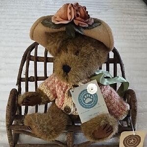 Adorable Boyds Teddy Bear with Hat and Sweater